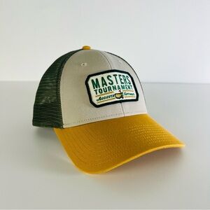 2022 Masters Tournament Augusta National Green & Yellow Trucker Mesh Golf Hat
